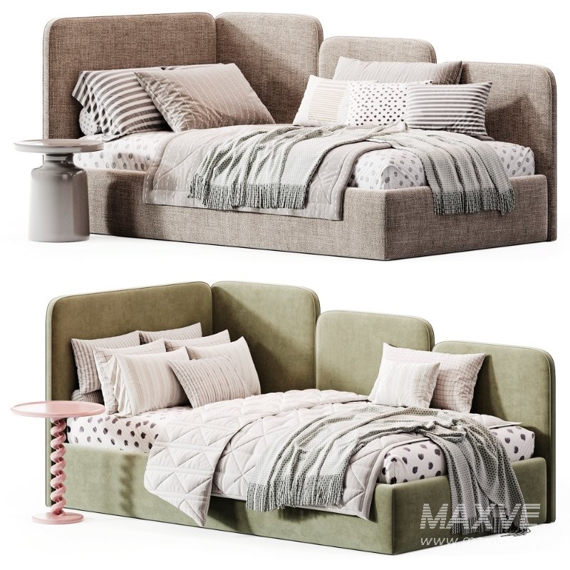 Children’s sofa bed with a soft backrest Garden - Image 5