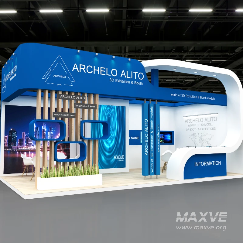 Exhibition Booth 3D Model - Image 1