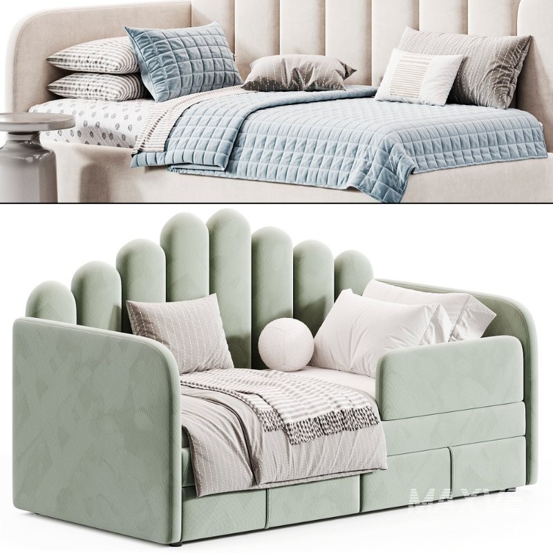 Children’s soft sofa bed Victoria - Image 5