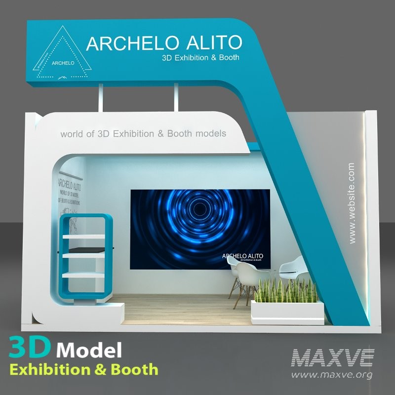 stall 3d model - Image 1