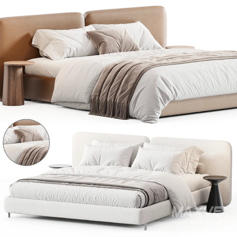 Tatlin Cover Bed By Minotti - Image 2