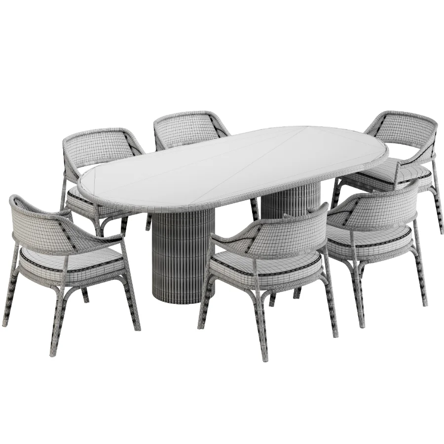 Dinning chair and table336 - Image 3