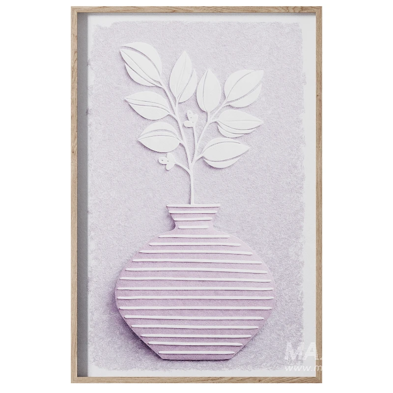 Painting Nuances Pink Vase - Image 1