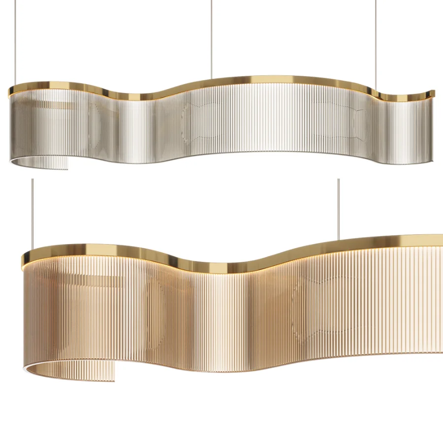 Glass Linear Pendant Light - Image 4