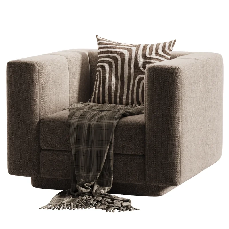 Yarrow Camel Woven Fabric Swivel Chair - Image 5