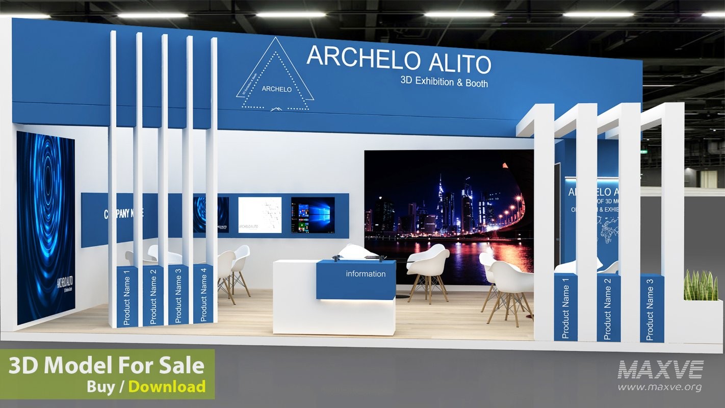 3D Exhibition Booth Model - Image 4