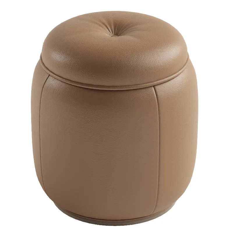 Dialogue Beige Ottoman - Image 1