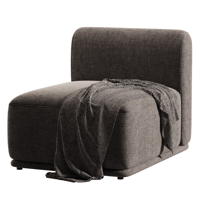 Sylvie Cream Boucle Armless Chair - Image 4