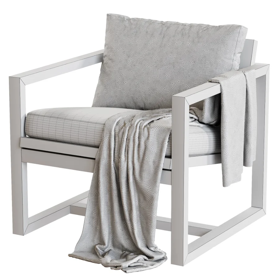 Oxford Leather Lounge Chair - Image 7