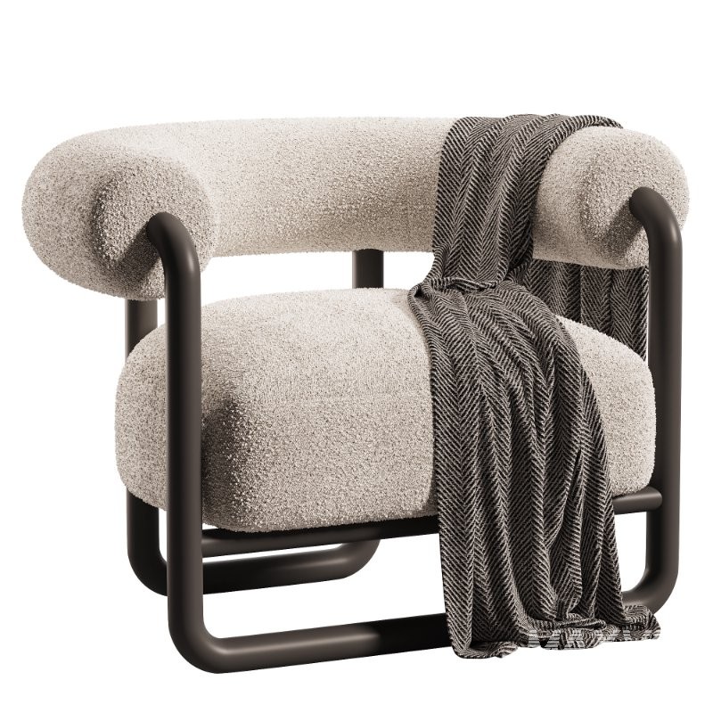 Metallic Accent Chair - Image 1