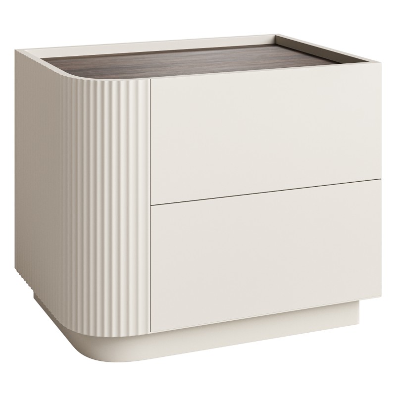 Modern_Beige_Wood_Nightstand - Image 1