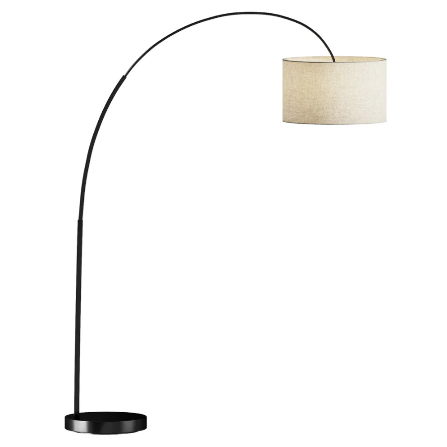 Overarching Linen Shade Floor Lamp - Image 2