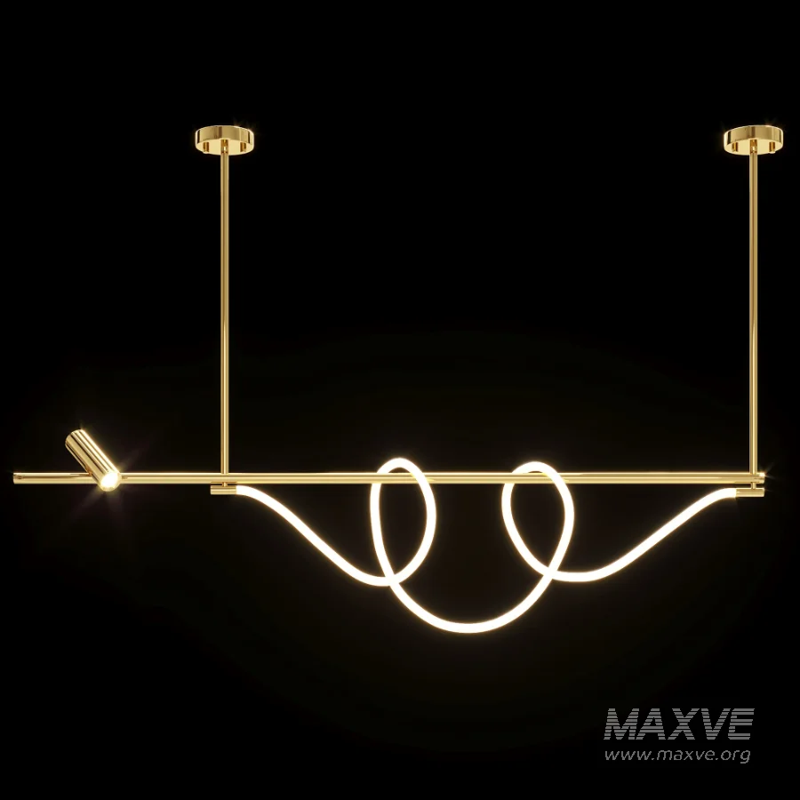 Slat chandelier DEMAS - Image 1