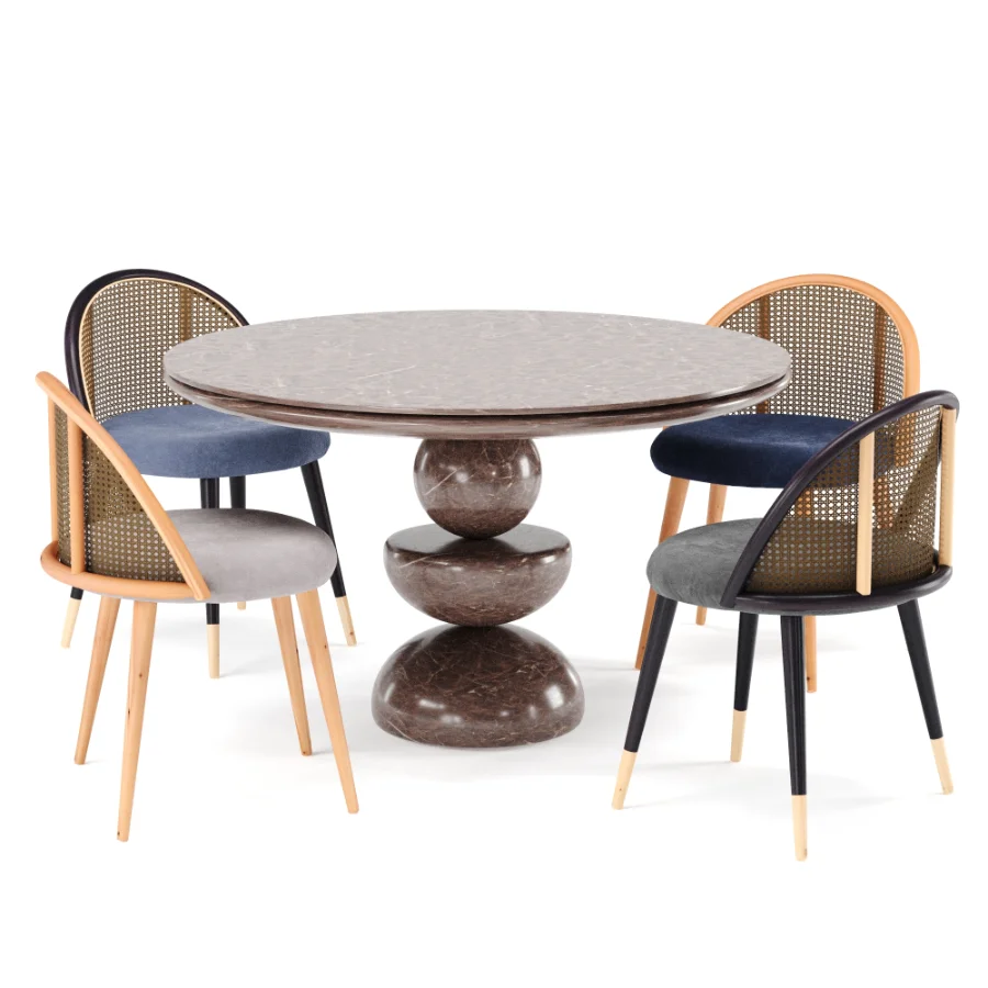 D138 Dining Set By Marble table - Image 3