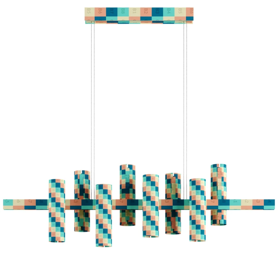 Black Note Keys Pendant Lamp by LZF - Image 5