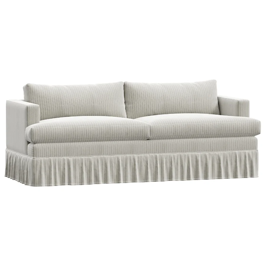Bowen Sorrento Stripe Ruffle Sofa - Image 1