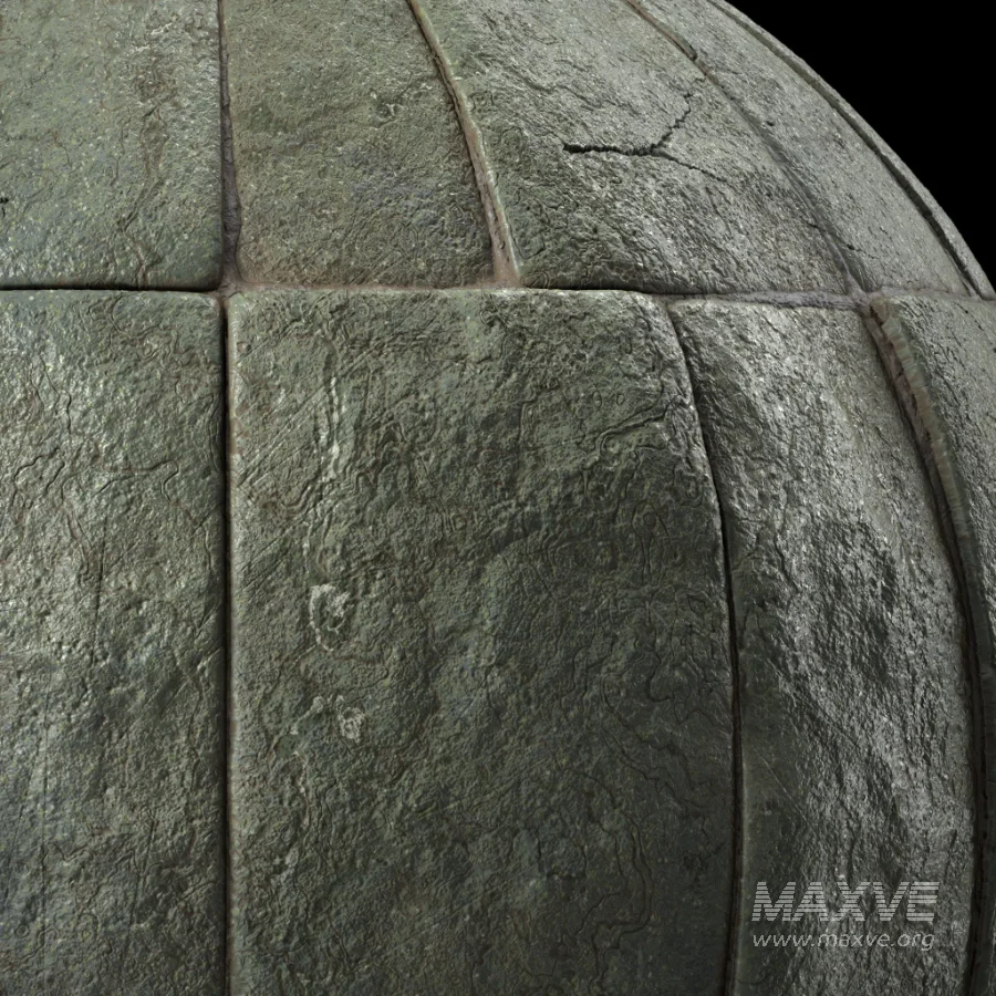 D313 Decorative Slat Stone wall – Sbsar Pbr 4k Seamless - Image 5