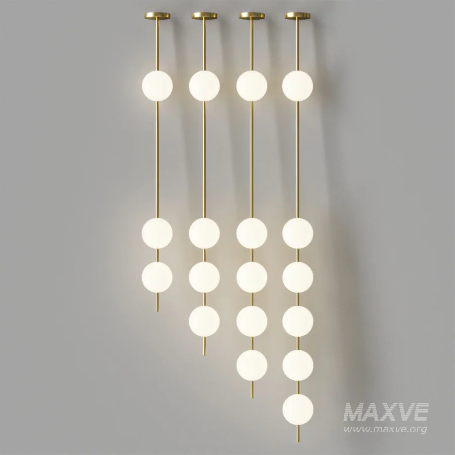 Vertical Balls Pendant Lamp - Image 3