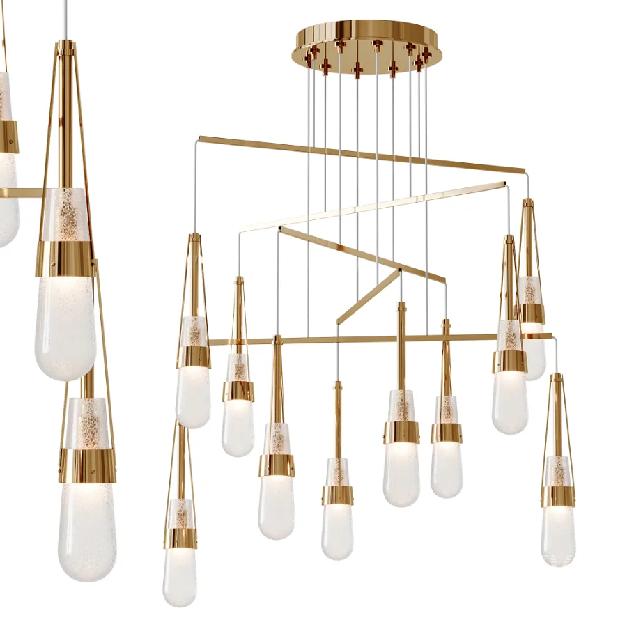 Light Blown Glass Mobile Pendant - Image 8