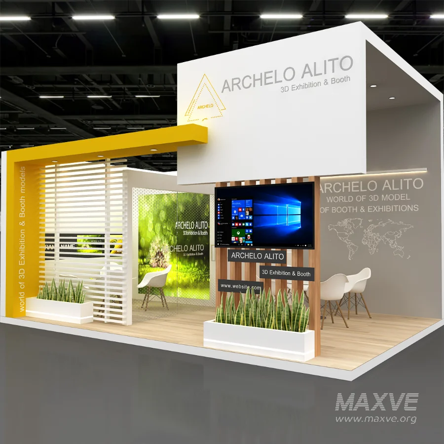 3d kiosk booth exhibition - Image 1