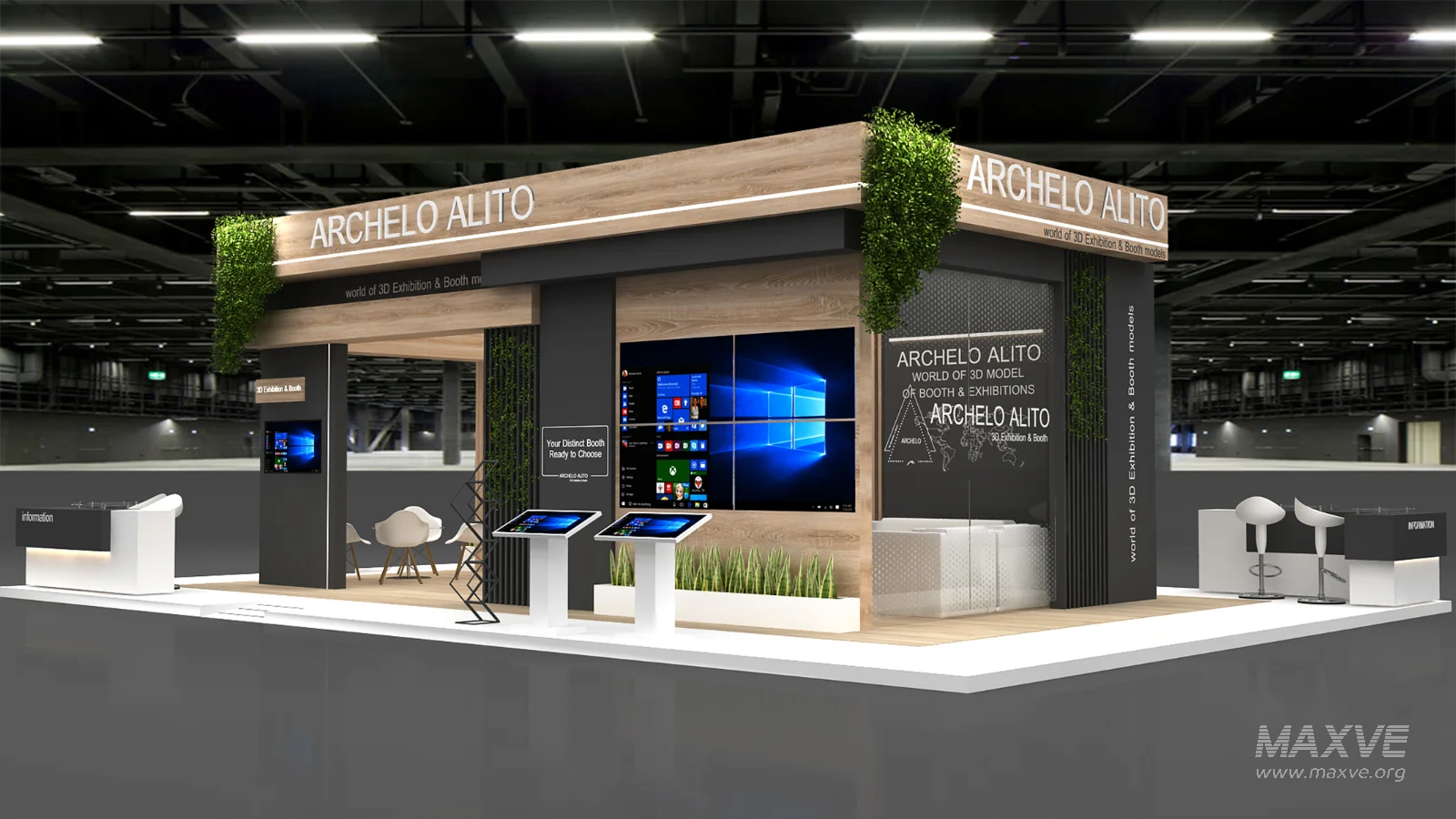 booth 3d model - Image 6