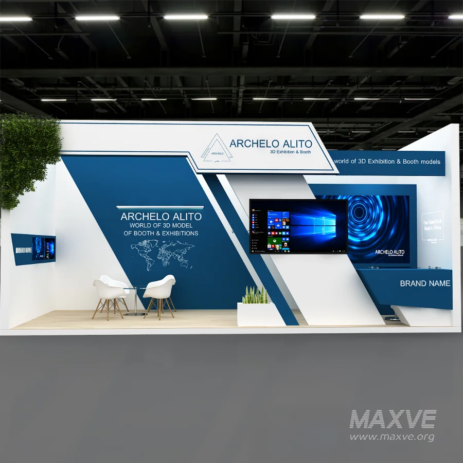 3D Stand Booth Model - Image 1