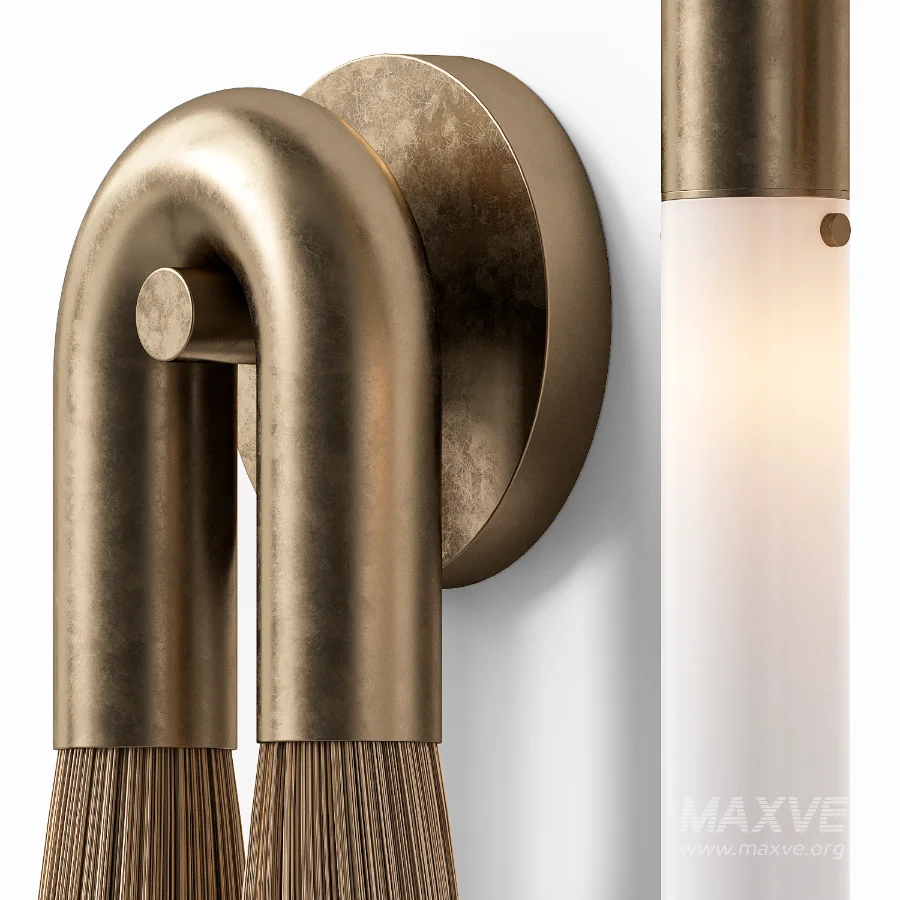 Wall Lamp Apparatus Horsehair - Image 4