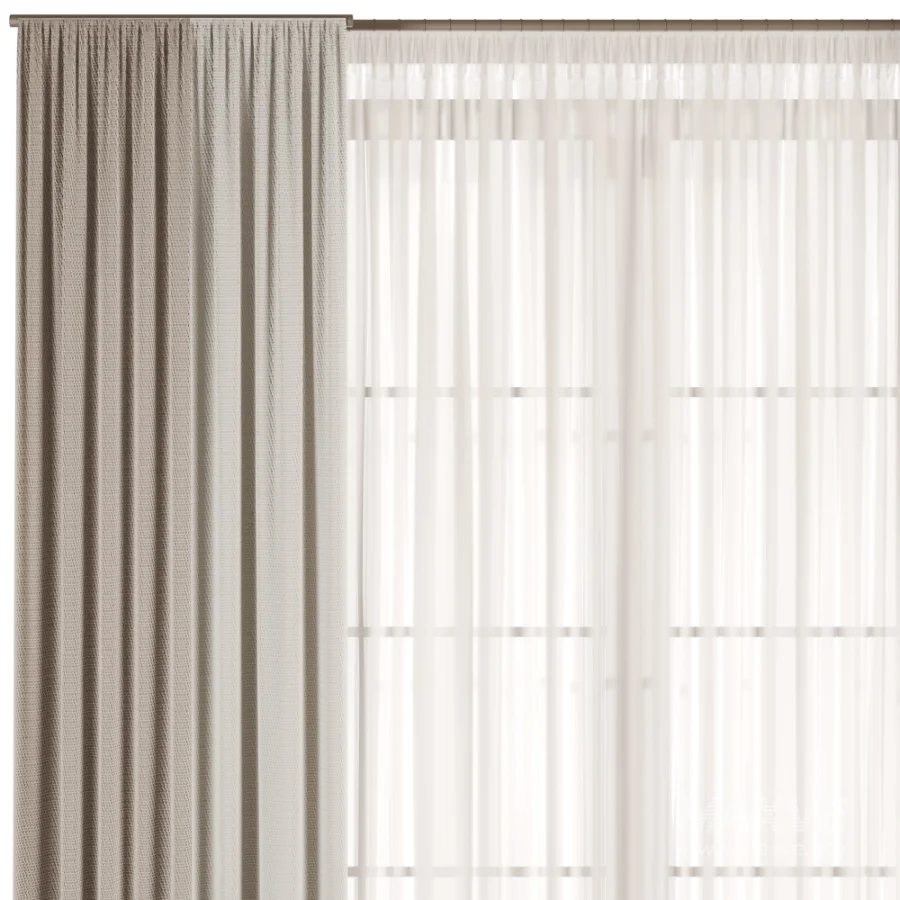 Silk and Cotton Curtain Set 102 - Image 3