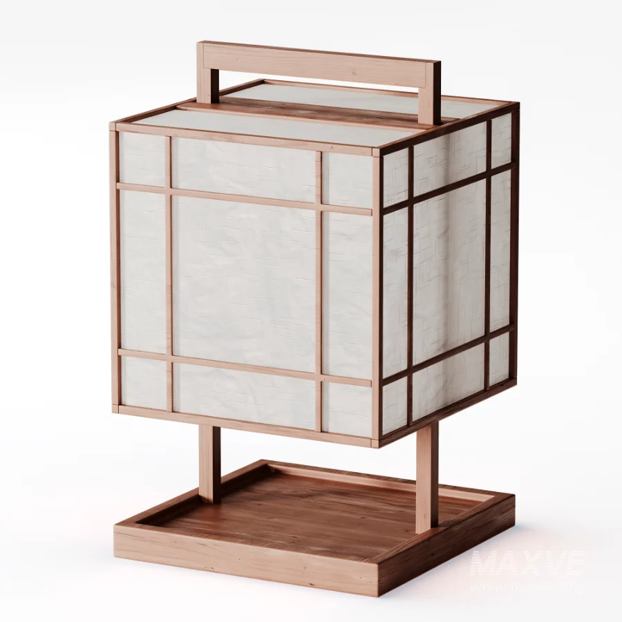 Japanese style floor lamp 02 - Image 6