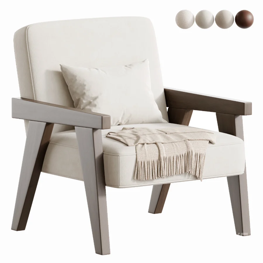 Zara Home The walnut armchair - Image 1