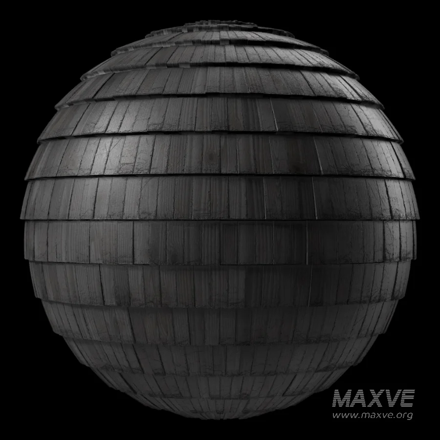 D264 Wood Roofing by Snow – Sbsar Seamless PBR 4k - Image 1