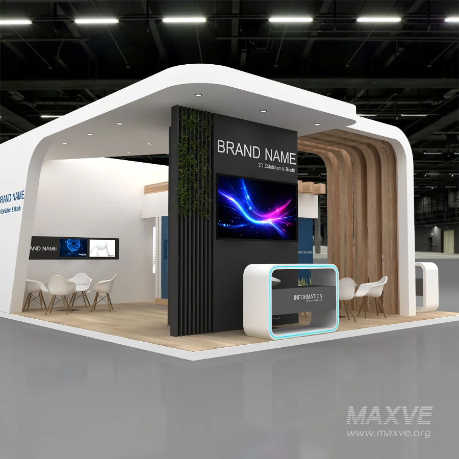 Exhibition Booth 3D Model - Image 1