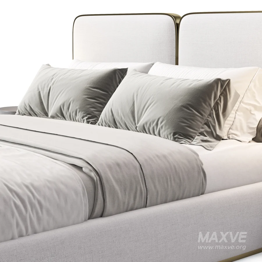 Gem Upholstered King Queen Bed - Image 5