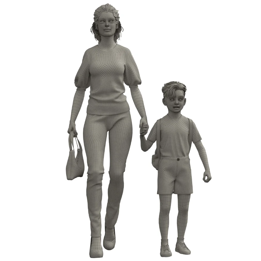 School Boy and Mother - Image 3
