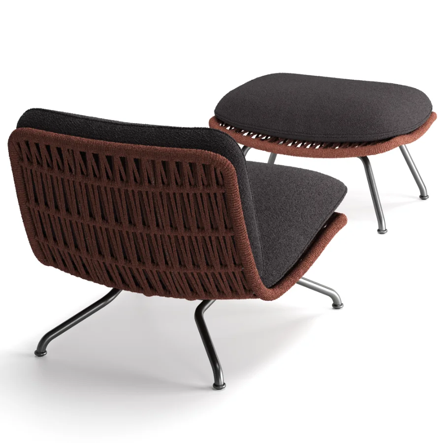 Pattie Cord Outdoor Armchair - Image 4