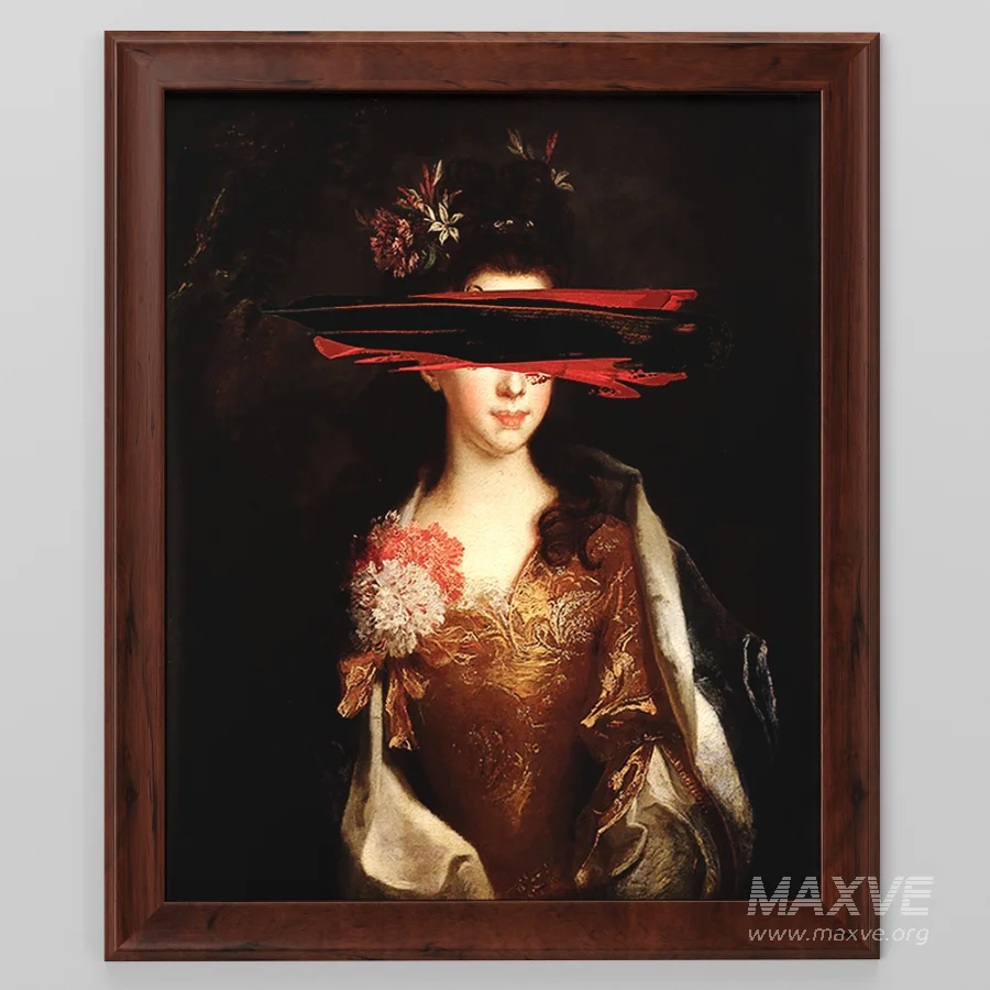 D163 Spatula Black Canvas print - Image 4