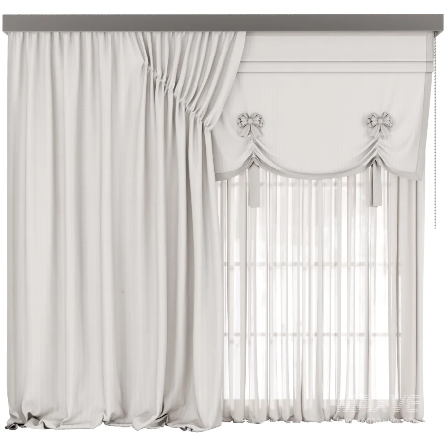 Silk and Cotton-Curtain Set 106 - Image 1