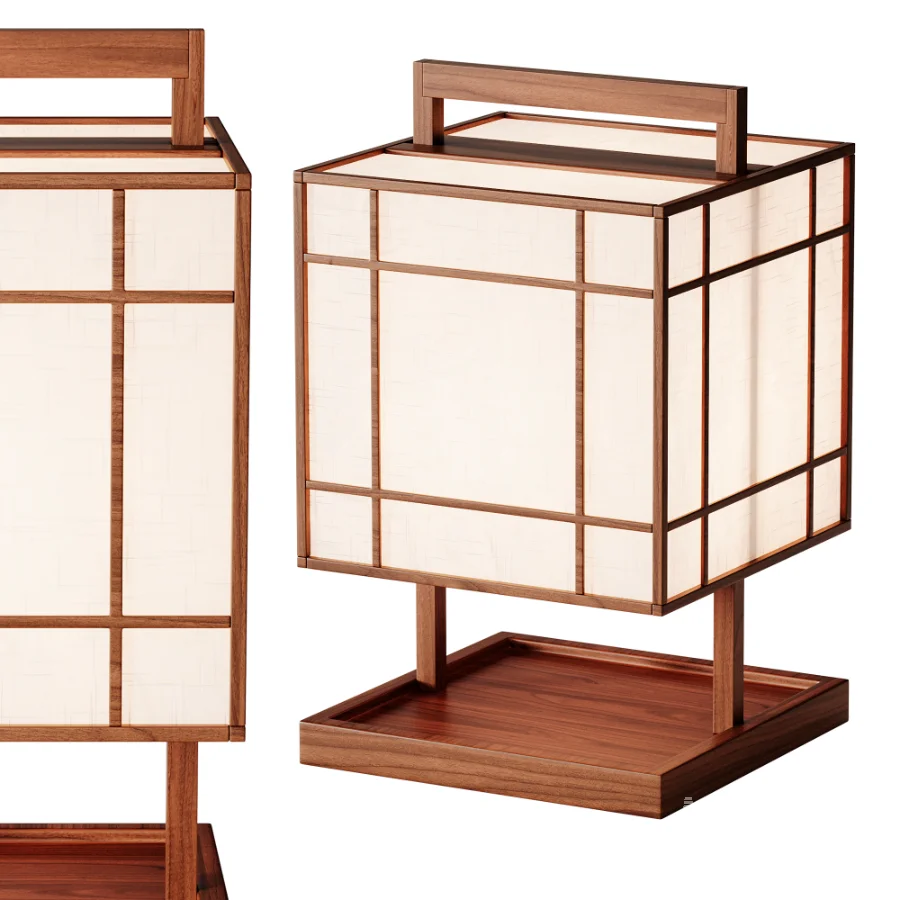Japanese style floor lamp 02 - Image 7