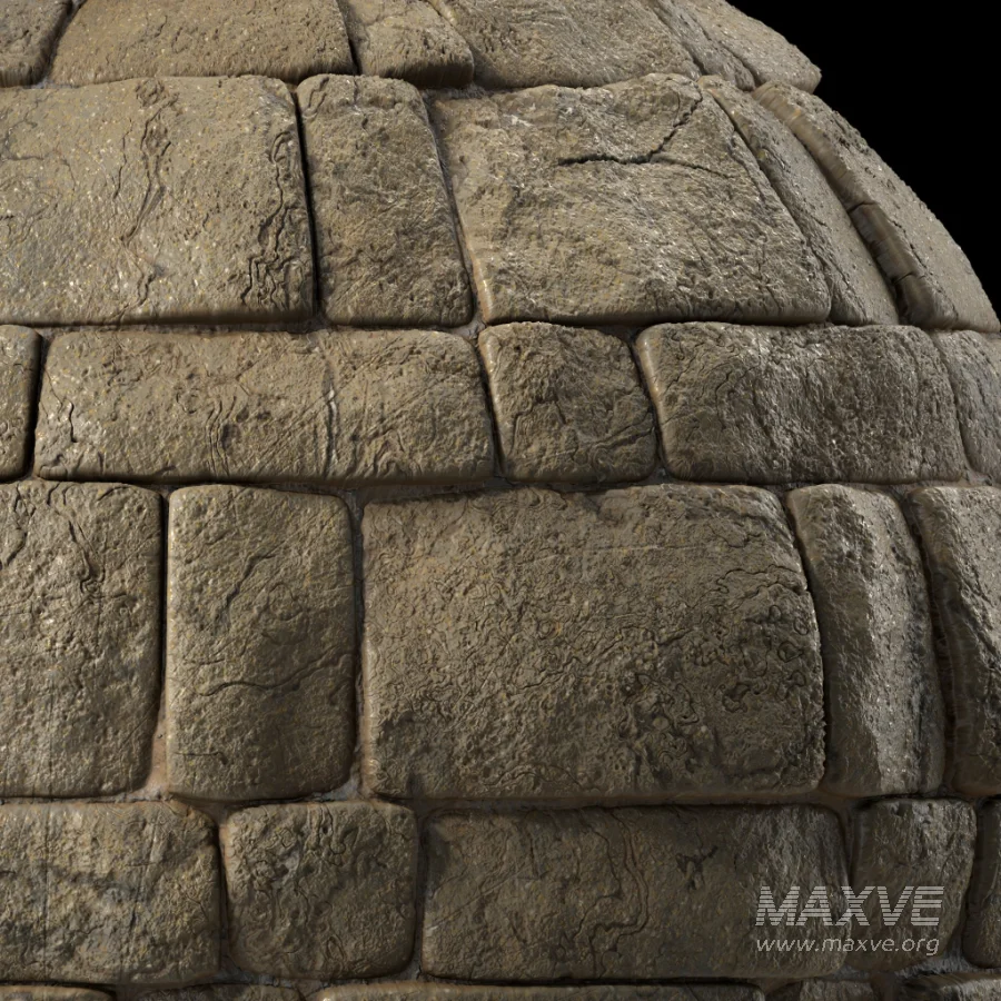 D314 Decorative Slat Stone wall – Sbsar Pbr 4k Seamless - Image 5