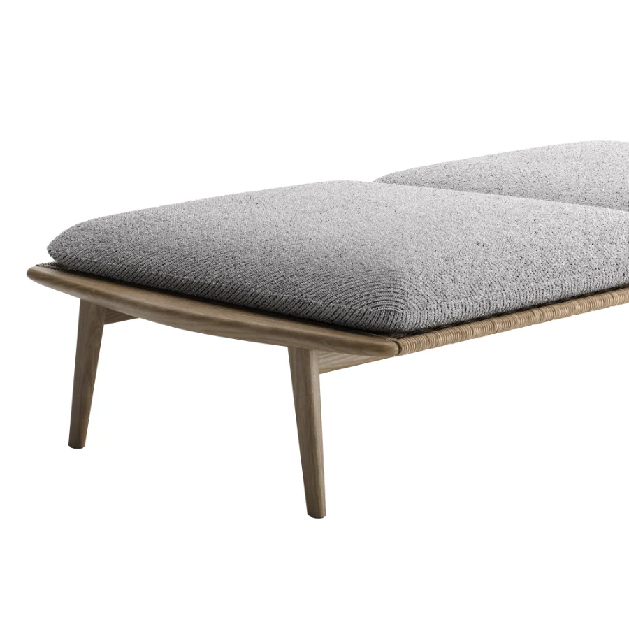 Fynn Outdoor Bench with 2 Cushions - Image 3