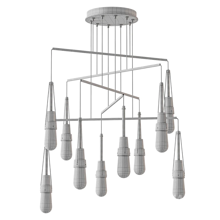 Light Blown Glass Mobile Pendant - Image 10