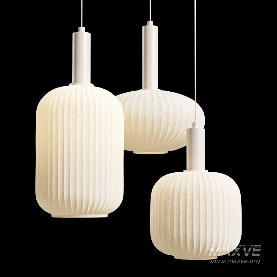 Cluster Pendelleuchte Candela aus Opalglas - Image 4