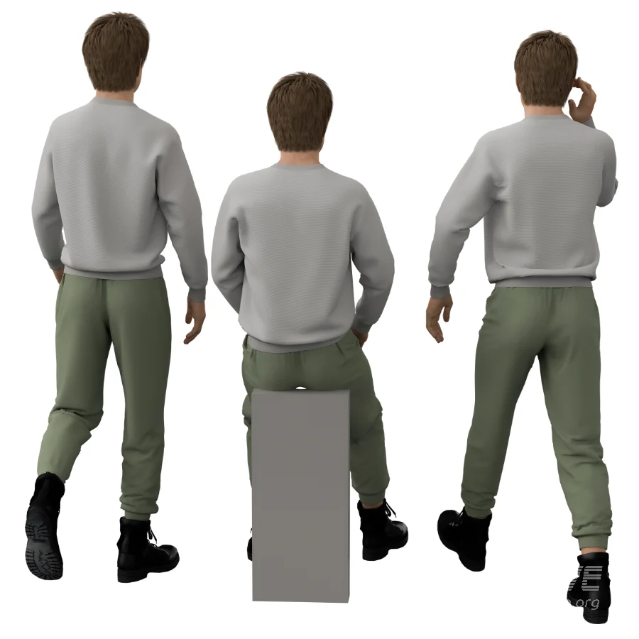 Casual Man wear a Sweatshirt - Image 1