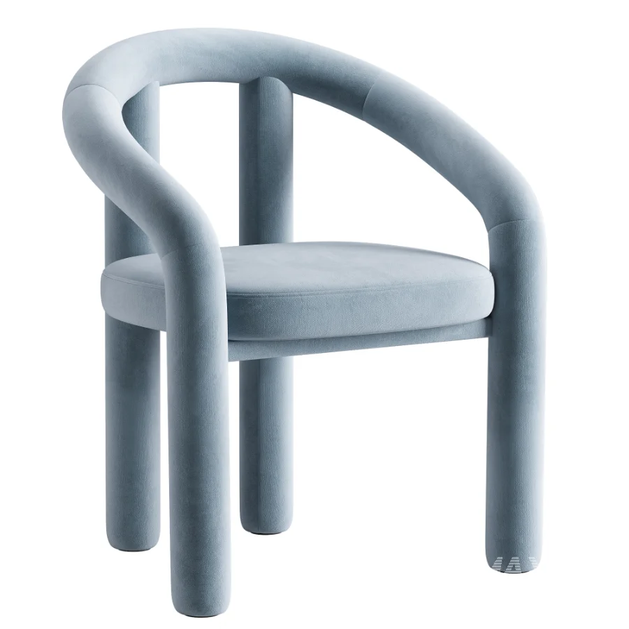 Velvet Armchair Calan - Image 2