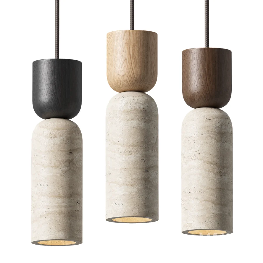 Traditional Vintage Round Column Pendant Lights - Image 1