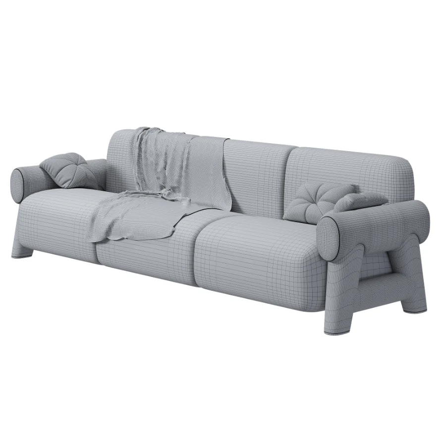 Lugar Nefertiti 3-person sofa - Image 3