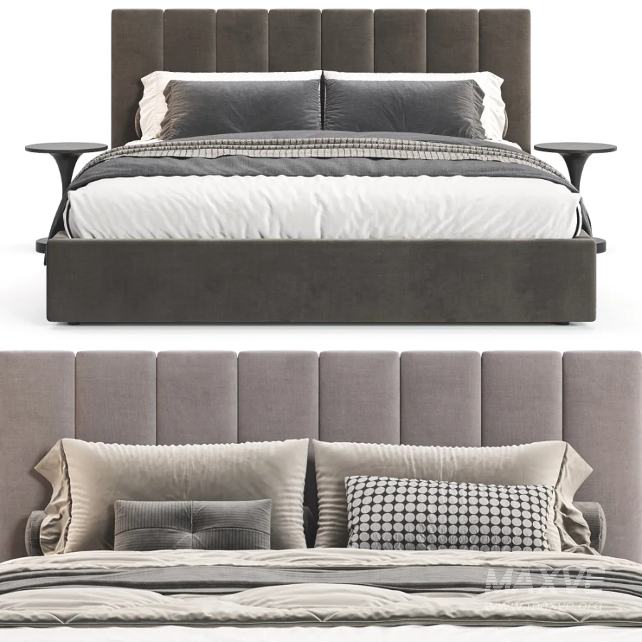 Emmett Channeled Low Profile Bed - Image 6