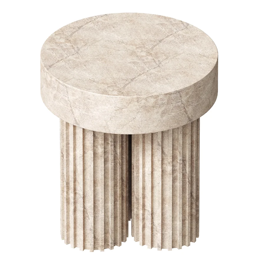 Isabella Round Marble Side Table - Image 2