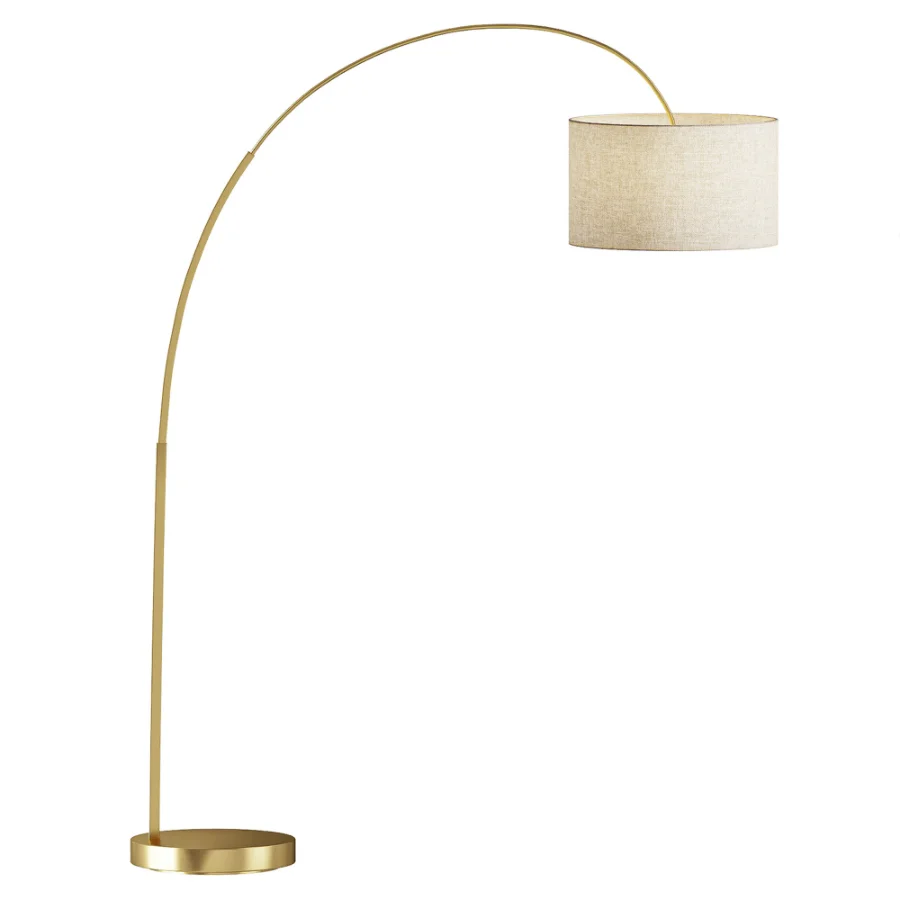 Overarching Linen Shade Floor Lamp - Image 3