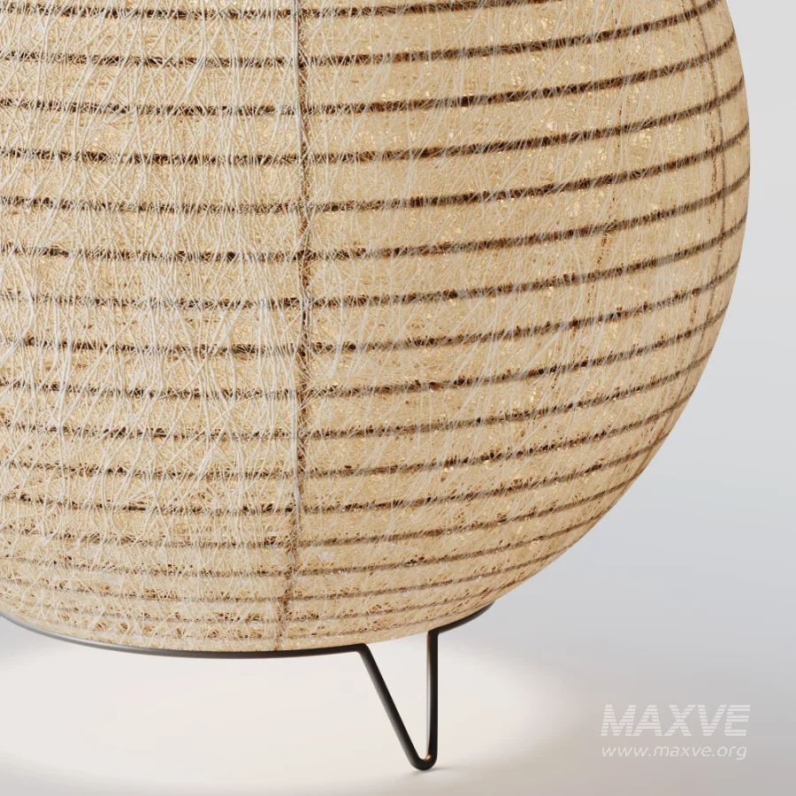 Round LED Japanese Style Lantern Rice Paper Desk Lamp - Image 7